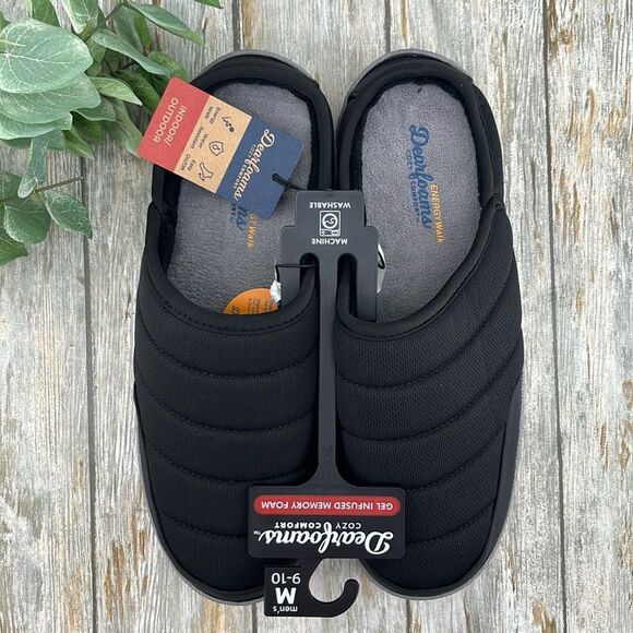 Men’s Dearfoams Cozy Comfort Energy Walk Clog Slippers Shoes Size M 9-10 - Picture 1 of 9